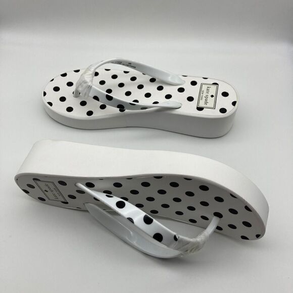 NWT Kate Spade Elena Platform Polka Dot Sandals Size 9B - Picture 5 of 8